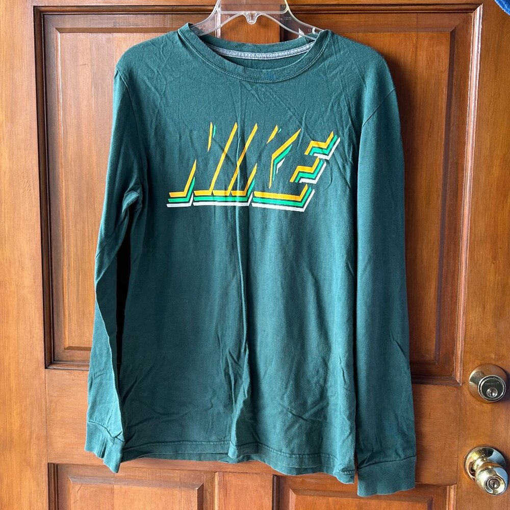 Green Nike long-sleeve